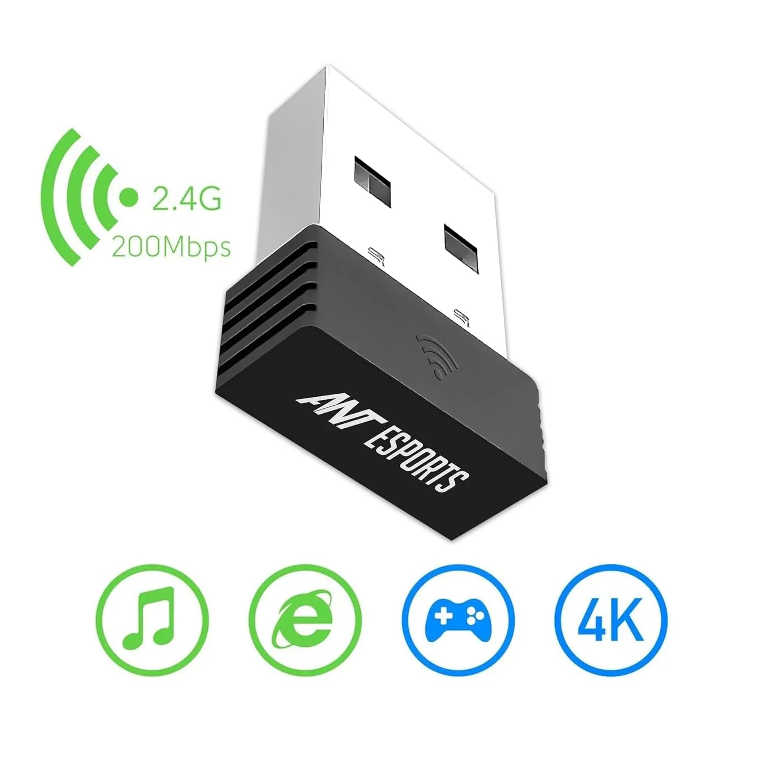 Ant Esports USB To Wi-Fi Dongle Adapter 150 Mbps AE200M view 3